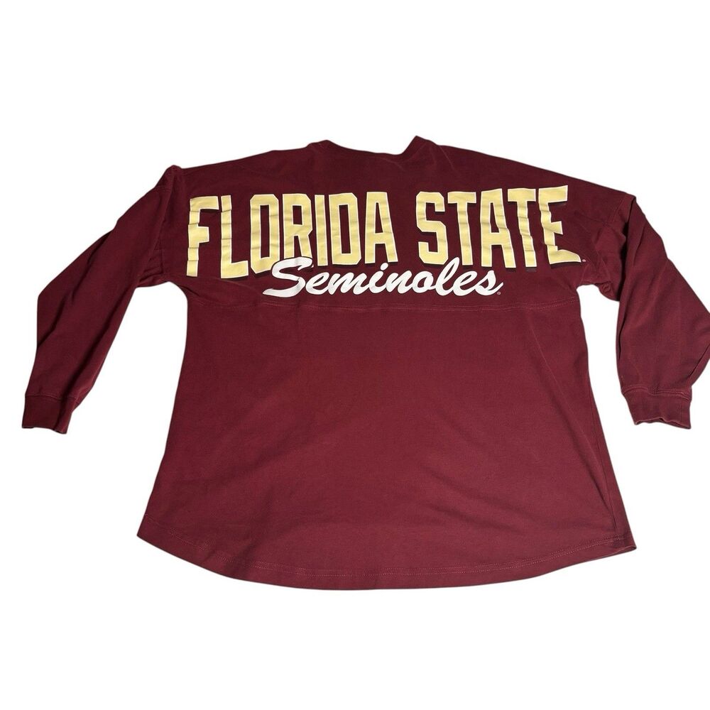 Knights Apparel Florida State Seminoles Garnet Long Sleeve Spirit Jersey M
